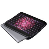 Cooles magnetisches Fraktal Laptopschutzhülle (Vorne Knopf)