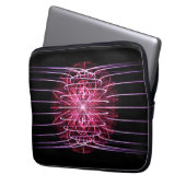 Cooles magnetisches Fraktal Laptopschutzhülle (Vorderseite Links)