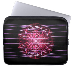Cooles magnetisches Fraktal Laptopschutzhülle