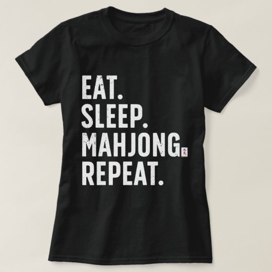 Cooles Mahjong Frauenstrategie Spielfeld Mahj T-Shirt (Design vorne)