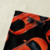 Cooles Männersportwagenthema Strandtuch (Beispiel)