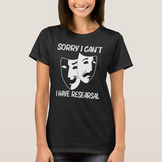 Cooles Männertheater - Comedy Trag T-Shirt (Vorderseite)