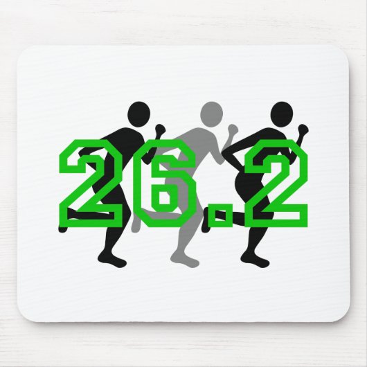Cooles Marathon 26,2 Mousepad (Vorne)