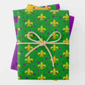 cooles Mardi Gras-Fliesenmuster  Geschenkpapier Set (Beispiel)