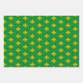 cooles Mardi Gras-Fliesenmuster  Geschenkpapier Set (Vorderseite)