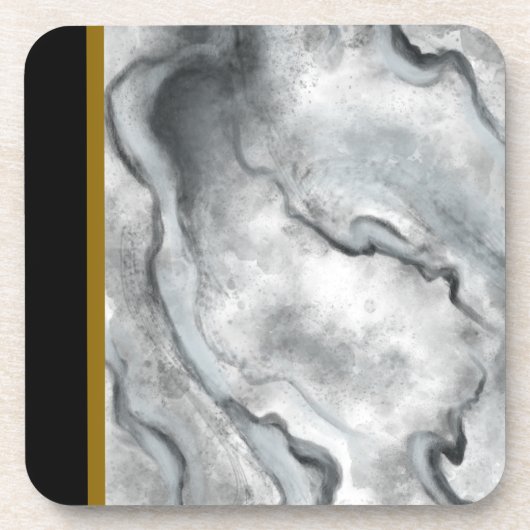 Cooles Marmormuster Kunststofftränke Getränkeuntersetzer (Vorderseite)