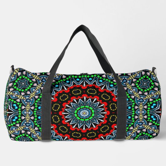 Cooles marokkanisches Themed Mandala Pattern Duffle Bag (Vorderseite)