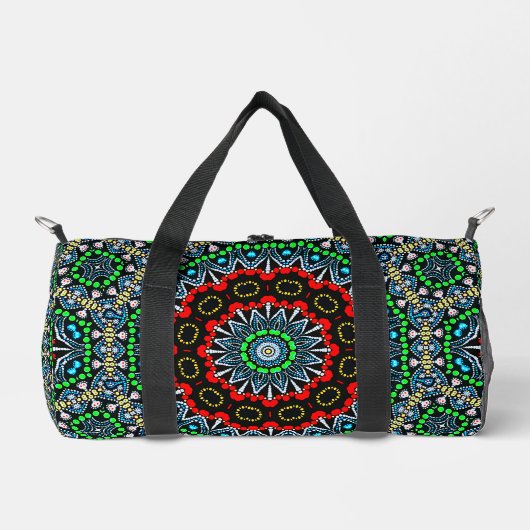 Cooles marokkanisches Themed Mandala Pattern Duffle Bag (Vorderseite)