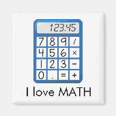 Cooles Mathe Liebe des Taschenrechners I Magnet (Vorne)