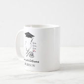 Cooles medizinisches Graduat | Herzlichen Glückwun Kaffeetasse (Vorderseite Links)