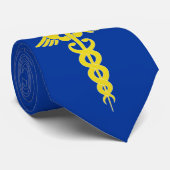 cooles Medizinzeichen Blaue Krawatte (Gerollt)
