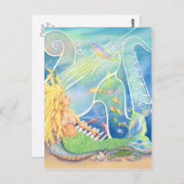 Cooles MeerSitzungen Postkarte (Vorne/Hinten)