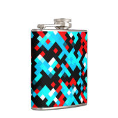 Cooles mehrfarbiges Muster Flachmann (Rechts)