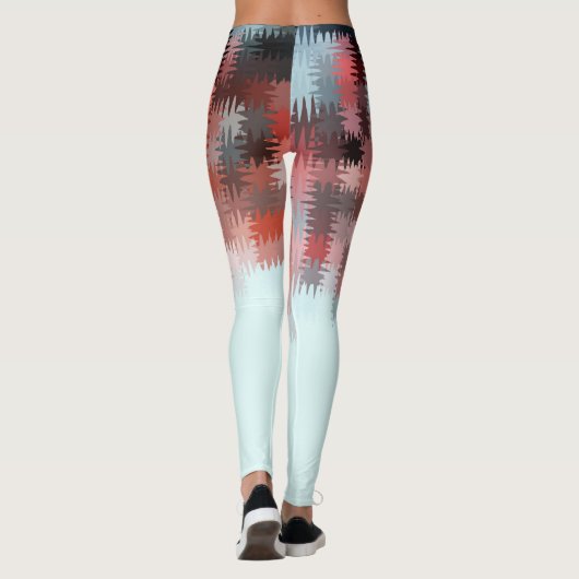 Cooles mehrfarbiges Muster Leggings (Rückseite)