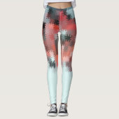 Cooles mehrfarbiges Muster Leggings (Vorderseite)