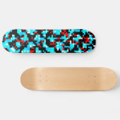 Cooles mehrfarbiges Muster Skateboard (Horizontal)