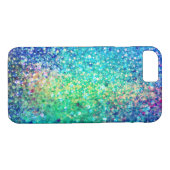 Cooles mehrfarbiges Retro-Glitzer & Glitzern-Muste Case-Mate iPhone Hülle (Rückseite (Horizontal))