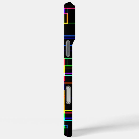 Cooles mehrfarbiges Streifenmuster Case-Mate iPhone Hülle (Rückseite / Rechts)