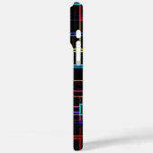 Cooles mehrfarbiges Streifenmuster Case-Mate iPhone Hülle (Rückseite / Links)