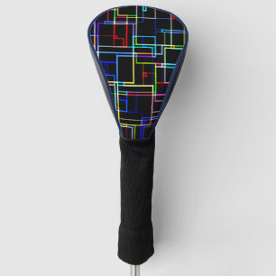 COOLES mehrfarbiges Streifenmuster Golf Headcover