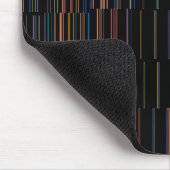 COOLES mehrfarbiges Streifenmuster Mousepad (Ecke)