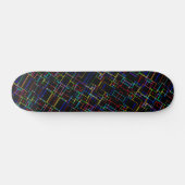 COOLES mehrfarbiges Streifenmuster Skateboard (Horizontal)