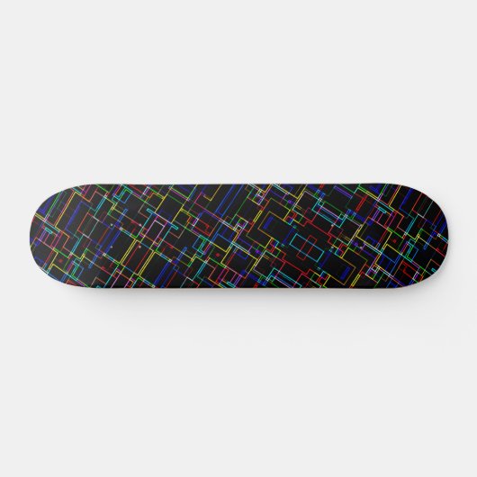 COOLES mehrfarbiges Streifenmuster Skateboard (Horizontal)