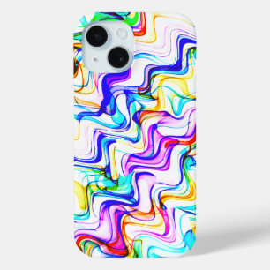 Cooles mehrfarbiges Wavy Zig Zag Muster Case-Mate iPhone Hülle