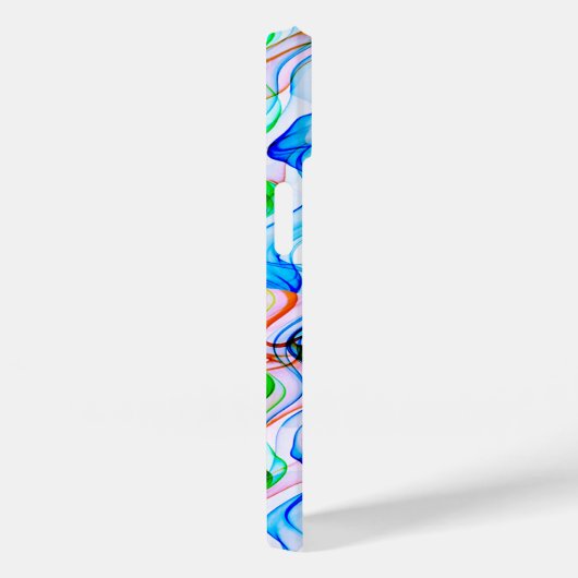 Cooles mehrfarbiges Wavy Zig Zag Muster Case-Mate iPhone Hülle (Rückseite / Rechts)