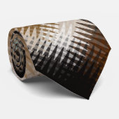 Cooles mehrfarbiges Wavy Zig Zag Muster Krawatte (Gerollt)