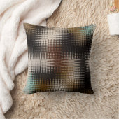 Cooles mehrfarbiges Wavy Zigzag-Muster Kissen (Decke)