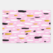 Cooles mehrfarbiges Weihnachtsgeschenk für moderne Geschenkpapier Set (Vorderseite 2)