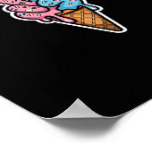 Cooles Meme Six Seven 67 Eiscreme Sport Drip Poster (Ecke)