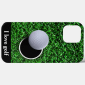 Cooles Men Golf Theme Business Case-Mate iPhone Hülle (Rückseite (Horizontal))