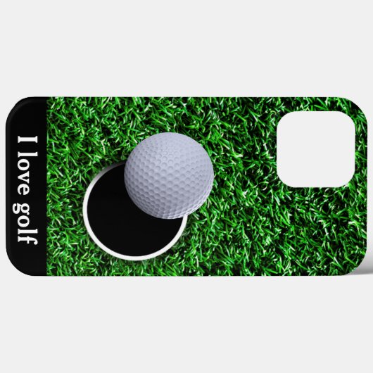 Cooles Men Golf Theme Business Case-Mate iPhone Hülle (Rückseite (Horizontal))