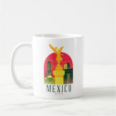 Cooles Mexico City Vintage Travel Kaffeetasse (Links)