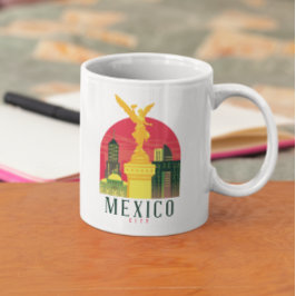 Cooles Mexico City Vintage Travel Kaffeetasse