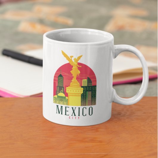 Cooles Mexico City Vintage Travel Kaffeetasse