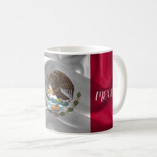 Cooles mexikanisches Flag-Design Kaffeetasse (VorderseiteRechts)