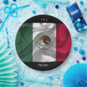 Cooles mexikanisches Flag-Design Pappteller (Party)