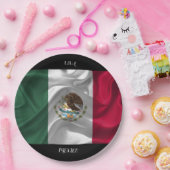 Cooles mexikanisches Flag-Design Pappteller (Party)