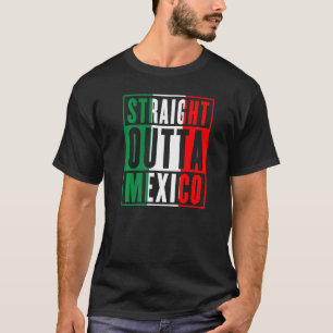 Cooles mexikanisches Rot-Grün direkt über Mexiko T-Shirt