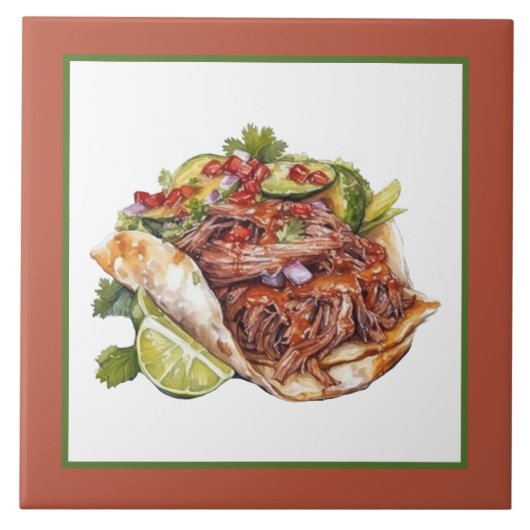 cooles mexikanisches Zuhause Business-Kunsthandwer Fliese (Vorderseite)