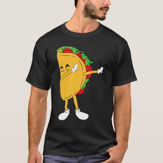 Cooles Mexiko Dabbing Taco Funny mexikanisches Ess T-Shirt (Vorderseite)