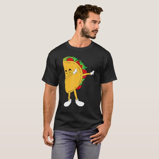 Cooles Mexiko Dabbing Taco Funny mexikanisches Ess T-Shirt (Vorne ganz)