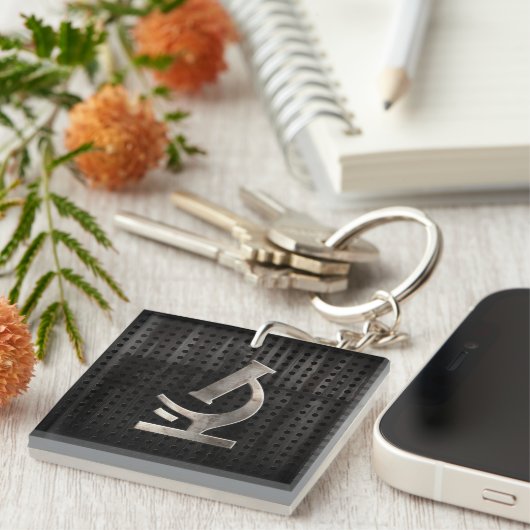 Cooles Mikroskop Schlüsselanhänger (Vorderseite rechts)