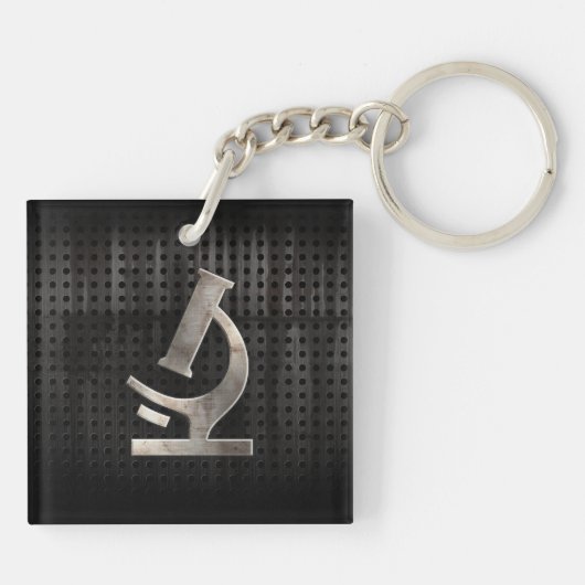 Cooles Mikroskop Schlüsselanhänger (Rückseite)