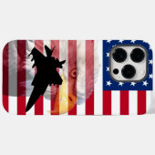 Cooles militärisches Thema der Männer Patriotikame Case-Mate iPhone Hülle (Rückseite (Horizontal))