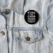 Cooles Militärveteranen-Geschenk für Ehemann Ehema Button (Beispiel)