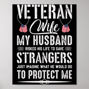 Cooles Militärveteranen-Geschenk für Ehemann Ehema Poster